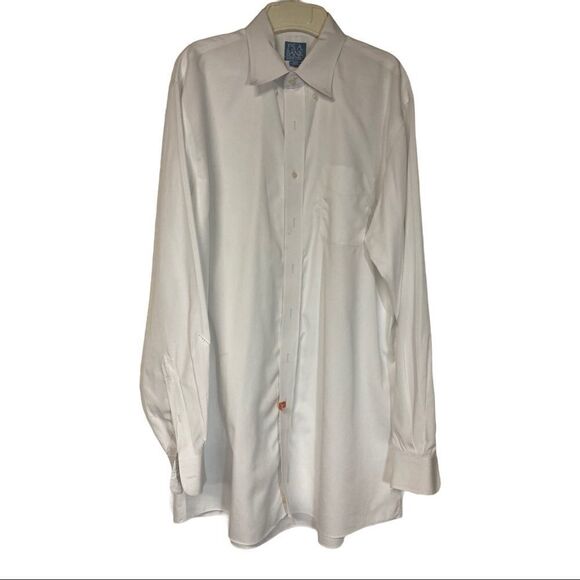 JoS.A.BANKS, Men’s White dress button shirt 17/37 - Picture 1 of 6